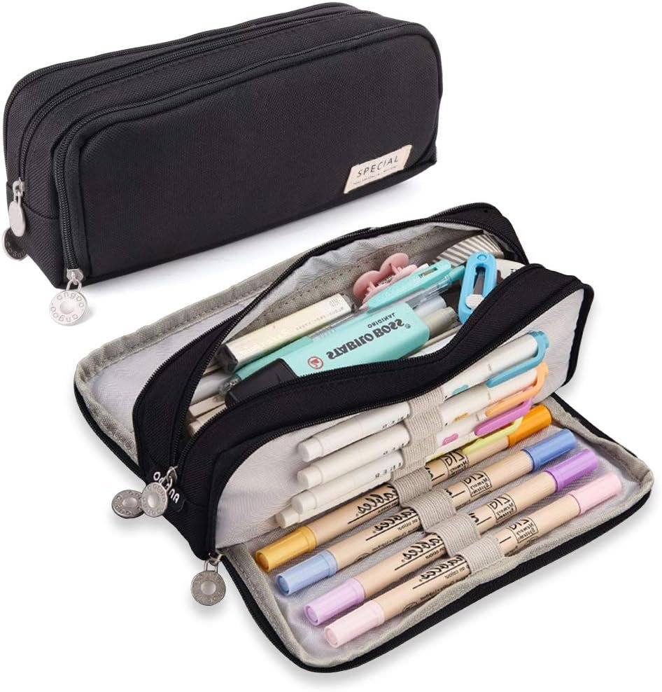 Supplier Large 3-Compartment Pencil Case Big Capacity Custom Logo Oxford Pouch Organizer for Kids Teens Students School Supplies Cosmetic Pen Bag Private Label