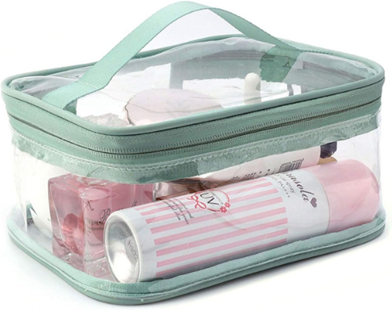 Custom Logo Waterproof Zipper Makeup Bag Private Label Portable Travel Storage Pouch Factory 2 Pcs