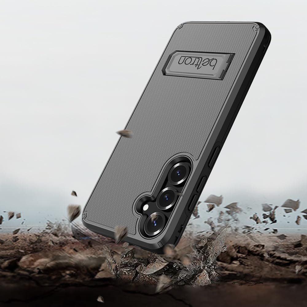 Custom Logo Private Label Slim Dual-Layer Protective Full Body Case with Belt Clip Swivel Holster Kickstand Card Holder for Samsung Galaxy S24 S25 Manufacturer