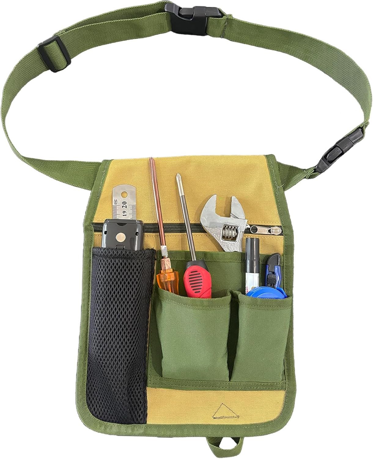 Heavy-Duty Tool Belt Pouch Factory with Belt Clip - Custom Logo Adjustable Work Apron for Electricians, Carpenters, Technicians, Construction & Gardening - Private Label Durable Utility Organizer for Men & Women, Compact & Lightweight