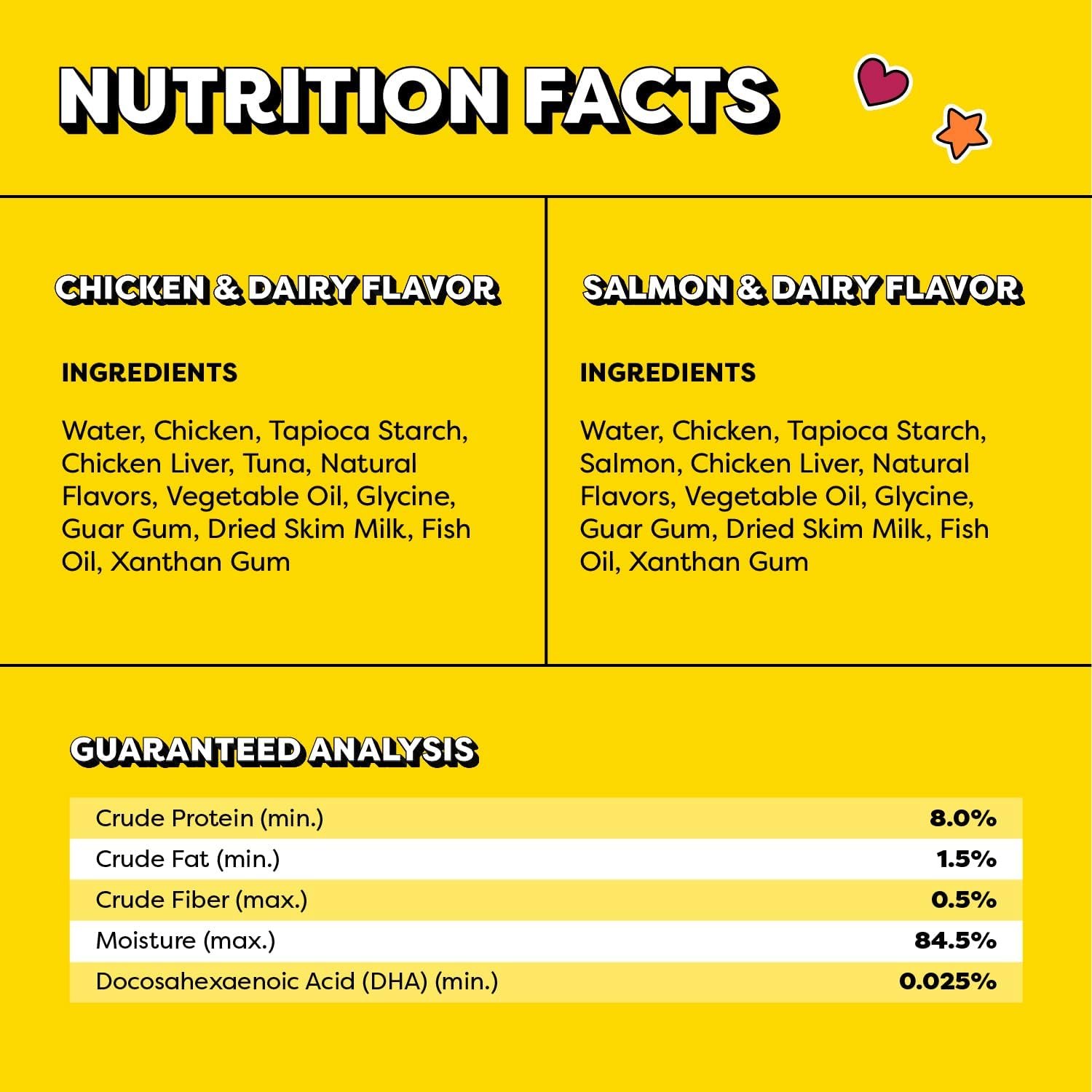 Private Label Lickable Puree Kitten Treats Chicken and Salmon Variety Pack Custom Logo 24 Pouches Manufacturer