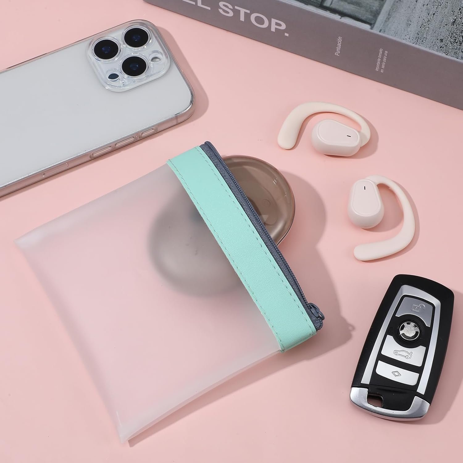 Private Label 4PCS Mini Makeup Bags Small Clear Zipper Pouches, Waterproof TPU Custom Logo Coin Purse for Women Travel Manufacturer