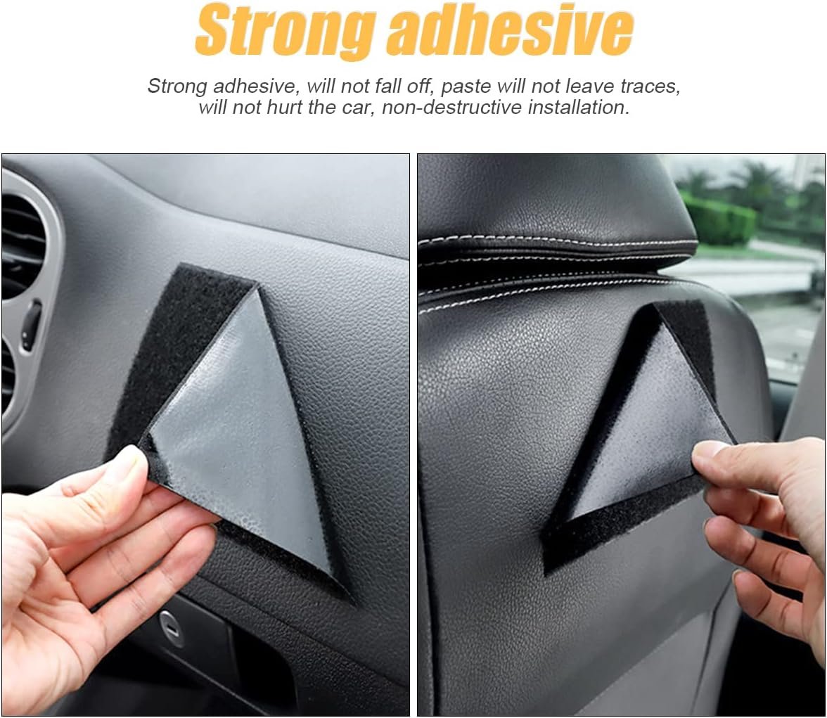 Private Label Car Seat Side Pocket Organizer Custom Logo PU Leather Mini Storage Bag for Auto Door Window Console Pen Phone Holder Tray Pouch Vehicle Seat Gap Filler Supplier for Organizing Documents Registration Notepad Black