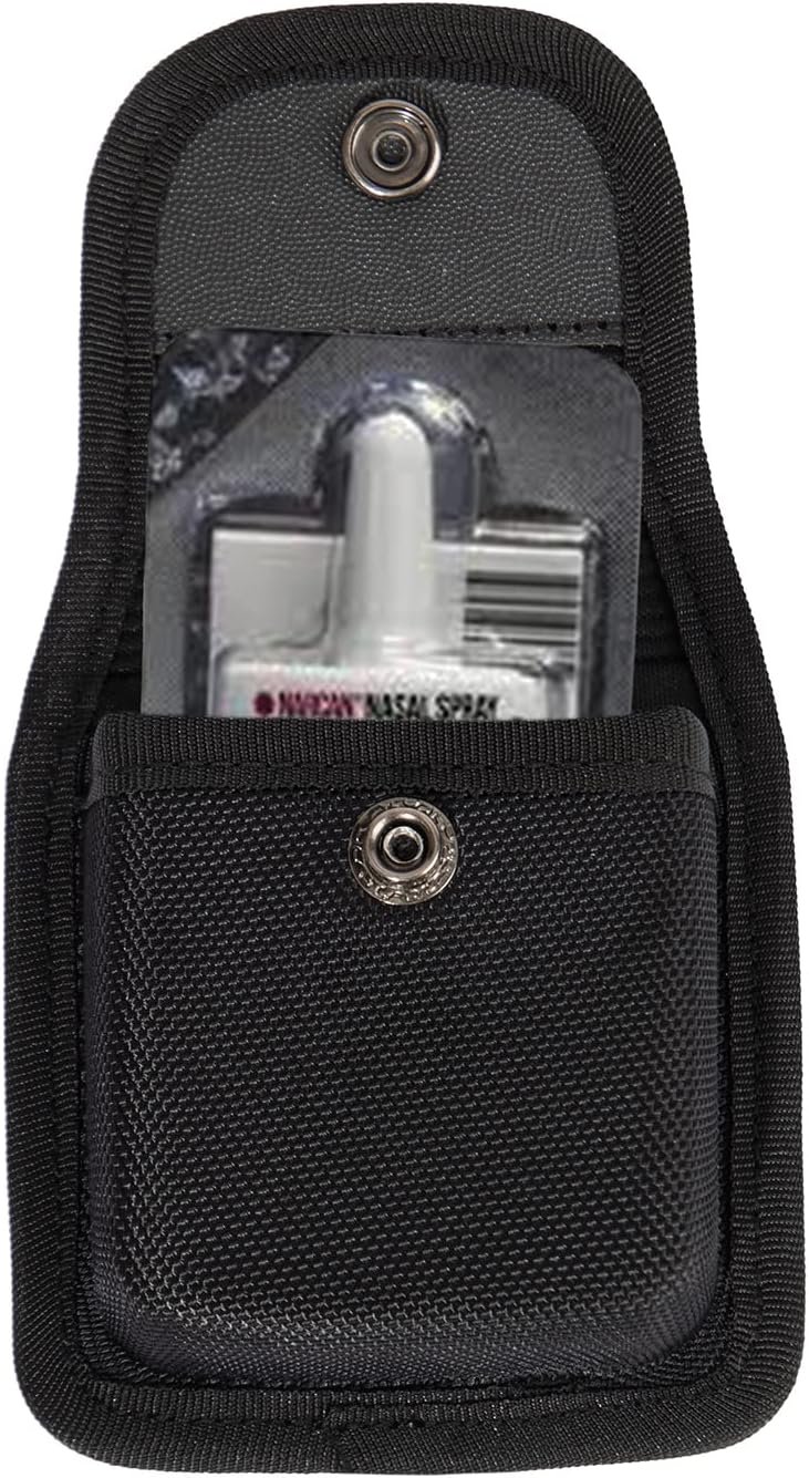 Private Label Nasal Spray Pouch with Snap Closure Custom Logo Hard Molded Spray Case 4