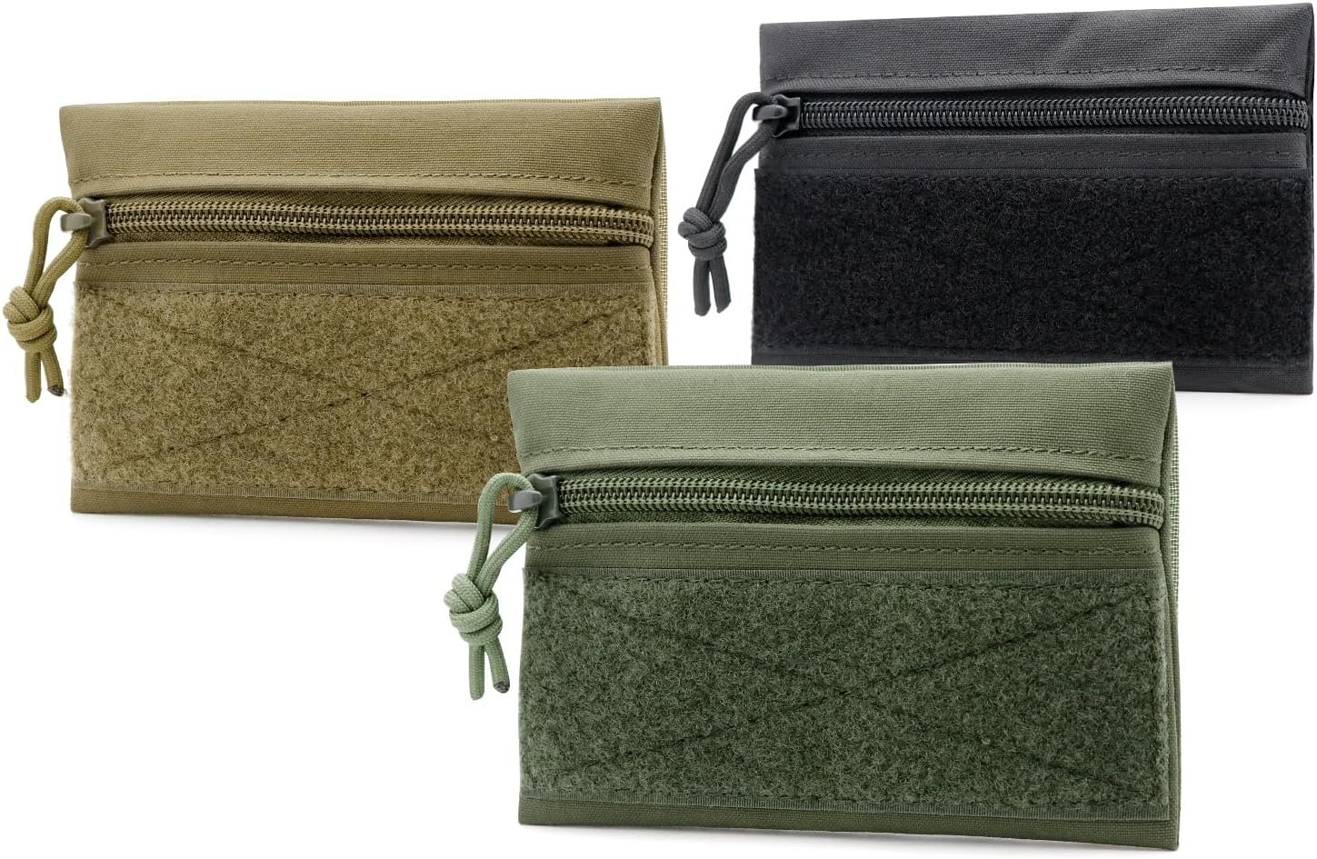 Private Label 3 Pack Tactical Tool Pouch Zipper Bags with Hook and Loop Custom Logo Multipurpose Storage Organizers Manufacturer