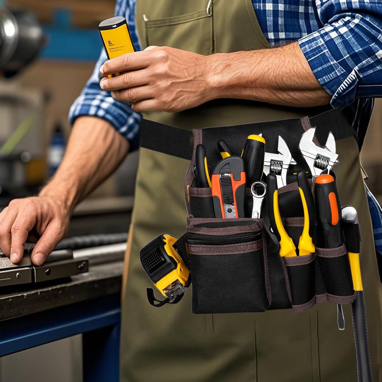 Private Label Tools Pouch with Adjustable Belt, Durable Utility Tool Holder with Custom Logo for Craftsmen Electricians & Handymen, Versatile Organizer with Multiple Pockets Tool Slots Supplier