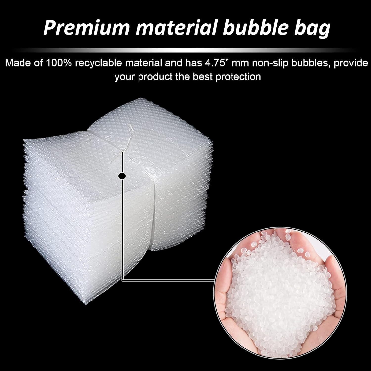 Private Label Clear Not Self-Seal Bubble Pouches Wrap with Double Walled Cushioning Custom Logo Bubble Out Bags Ideal for Packing Shipping Storage Moving 50PCS-6x8Inches Manufacturer