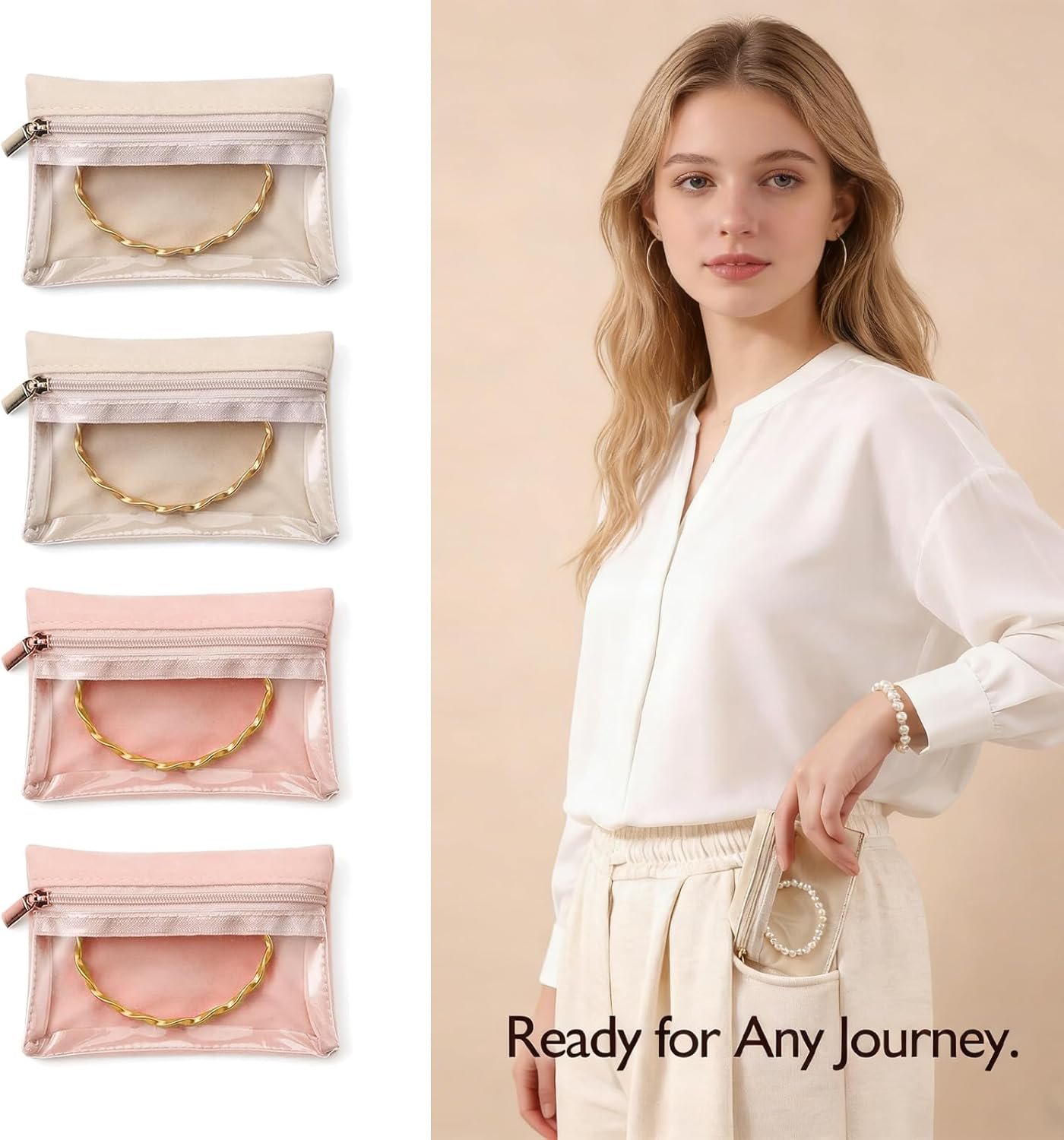 Private Label 6-Piece Mini Travel Jewelry Case Set - Custom Logo Organizer Storage for Necklaces Rings Earrings - Manufacturer