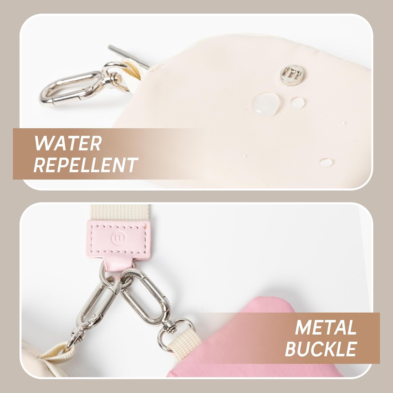 Private Label Mini Zip Around Wristlet Wallets for Women with Custom Logo Detachable Dual Pouch Keychain - Manufacturer Coin Purse Small Wallets