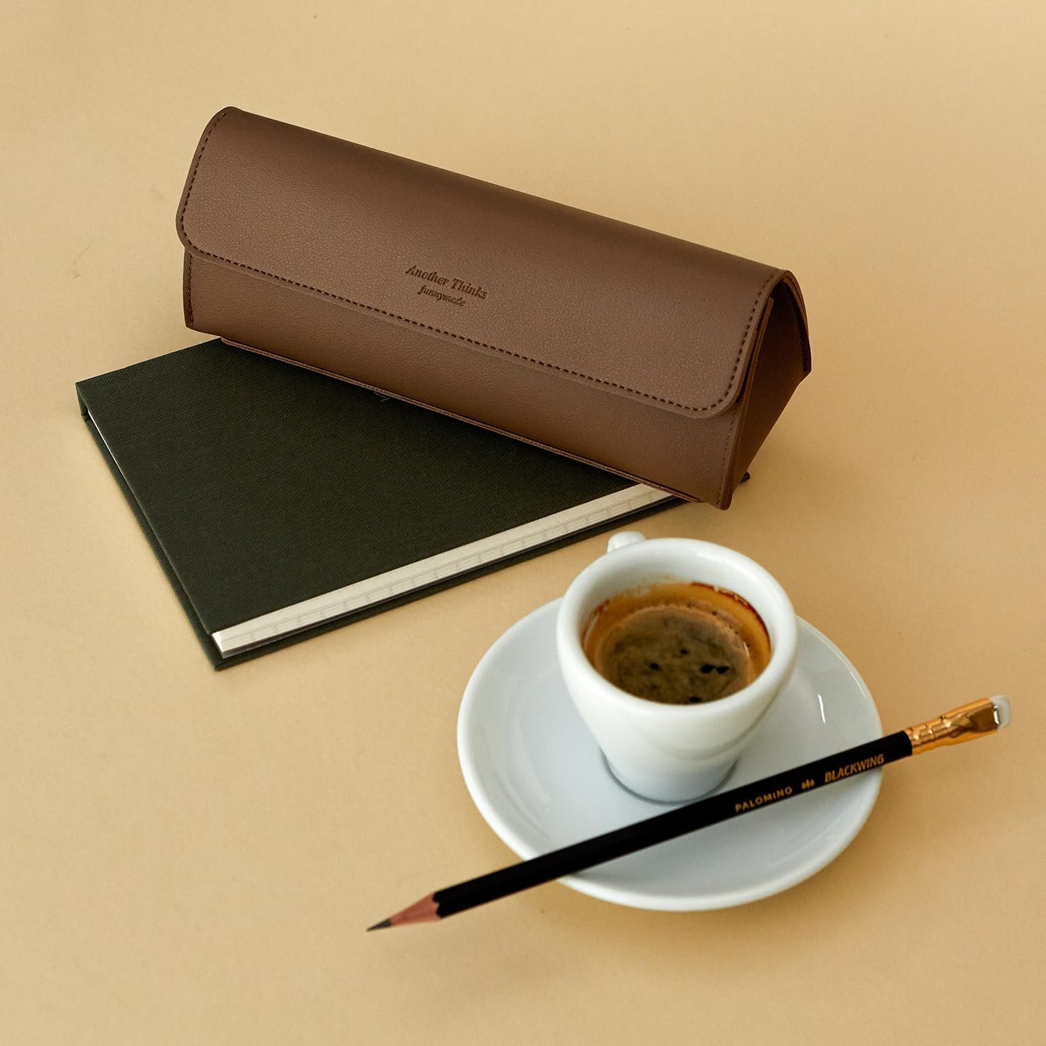 Private Label Stylish PU Leather Small Makeup Organizer Versatile Travel Toiletry Bag Cosmetic Pouch with Custom Logo Ideal Makeup Brush Holder Sunglasses Case for Women Cocoa Brown Manufacturer