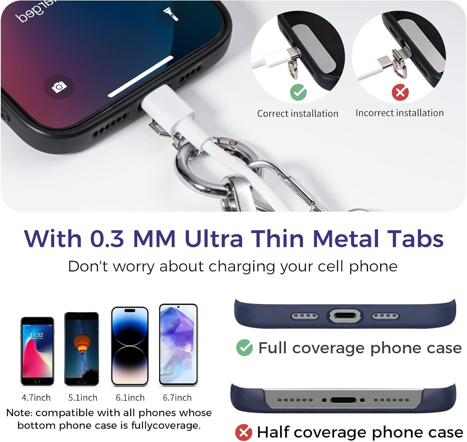 Private Label Crossbody Phone Lanyard Adjustable Detachable Strap with Wallet Clear Zipper Pouch Bag for Stadium Events Concerts Custom Logo Manufacturer