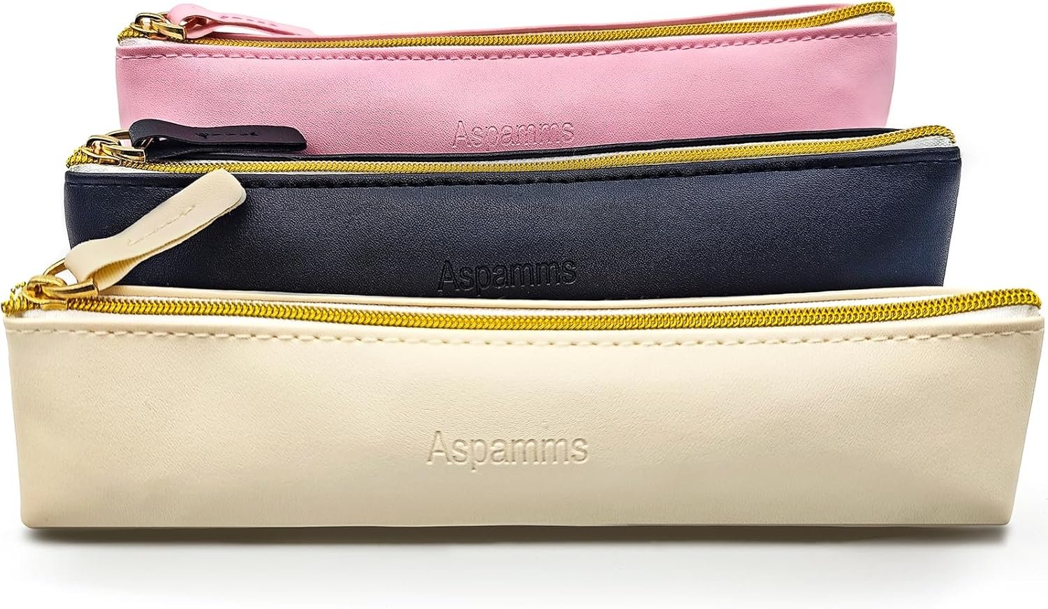 Custom Logo 3PCS Small Makeup Bags for Purse Private Label Mini Portable Cosmetic Bags for Women Leather Coin Purse Lipstick Organizer Small Travel Kit Pouch Manufacturer