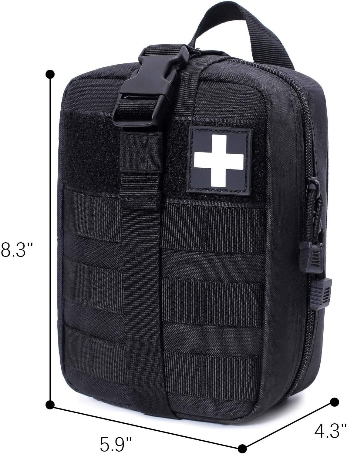 Custom Logo MOLLE Pouch Private Label Sturdy 600D Nylon Tactical Medical Rip-Away EMT First Aid Bag Manufacturer (Bag Only)
