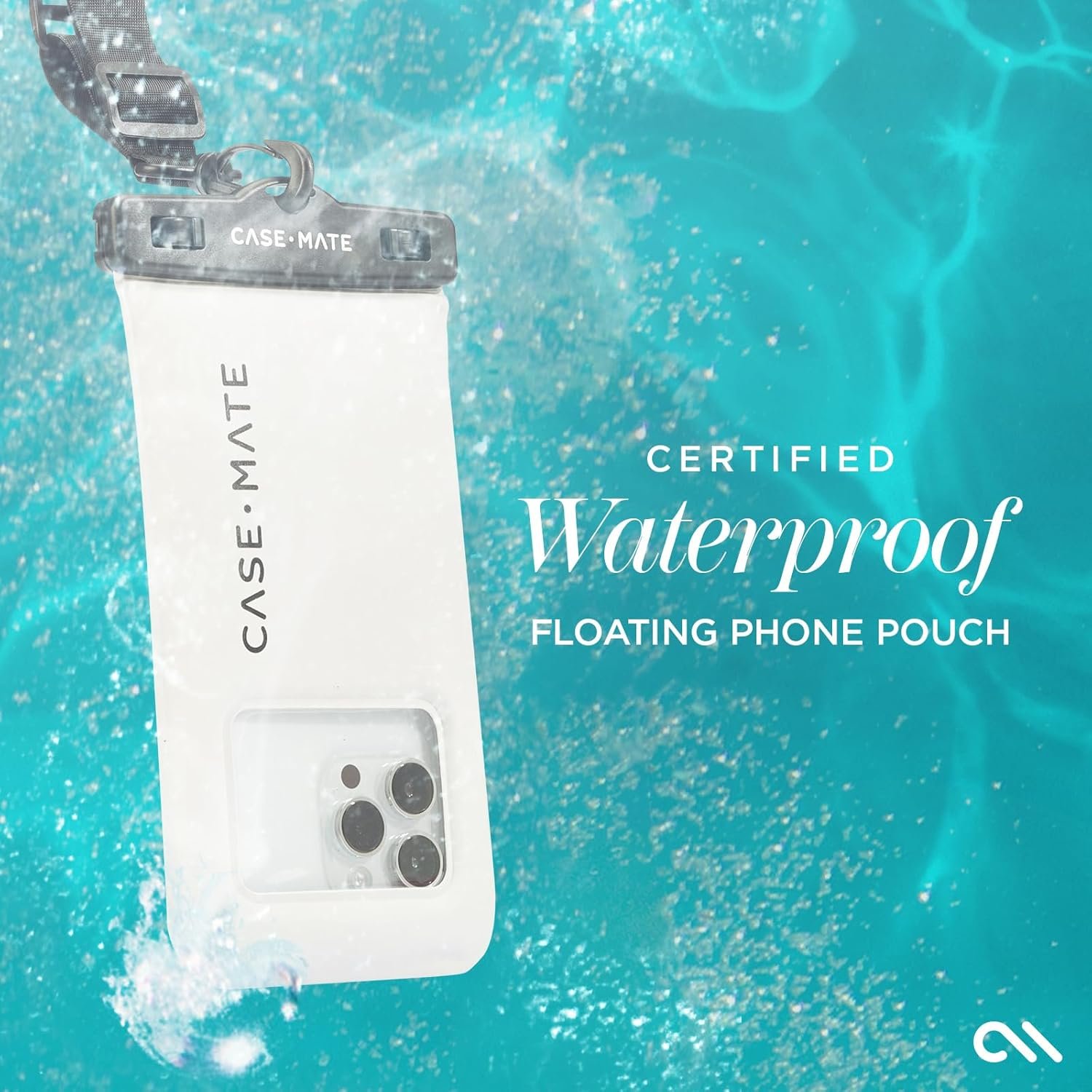 Custom Logo 2 Pack IP68 Waterproof Floating Phone Pouch with Crossbody Lanyard - Private Label Beach Cruise Ship Travel Essentials - Touchscreen Friendly Compatible with All Devices Sand Dollar Supplier