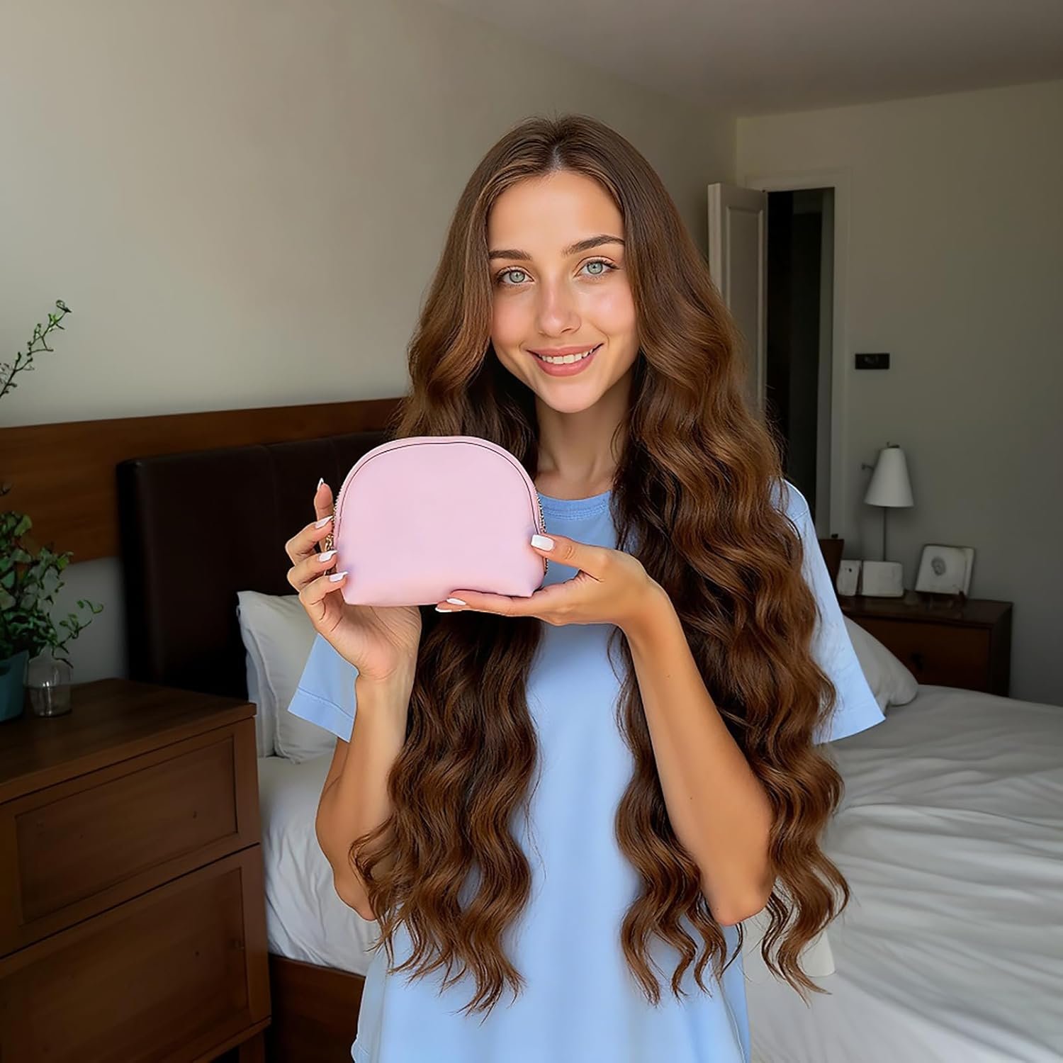 Private Label Small Travel Jewelry Organizer Storage Pouch - Velvet Mini Case with Custom Logo for Women Compact Zipper Bag for Bracelets Rings Earrings Manufacturer Essential Travel Accessory Gift Pink