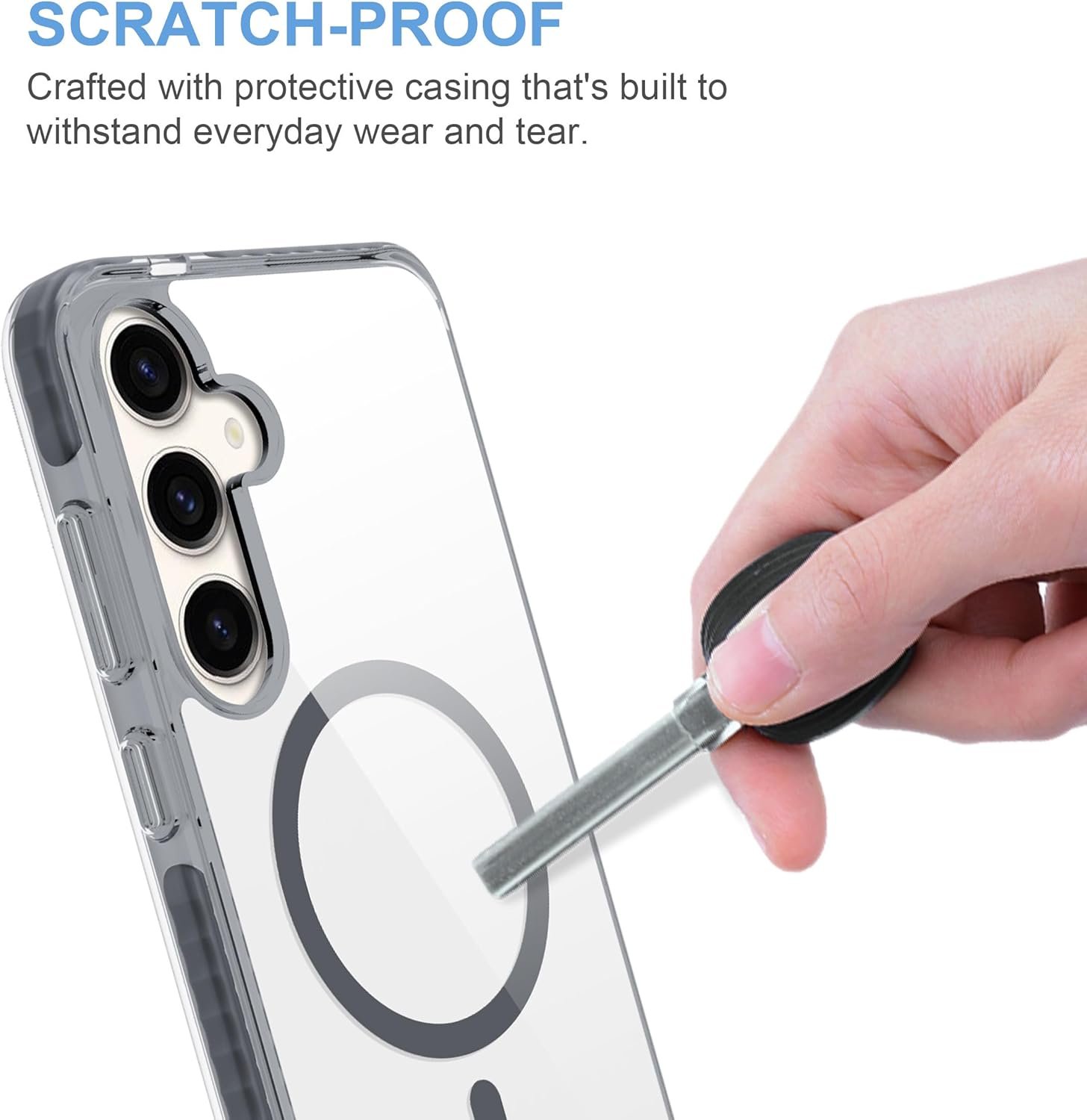 Private Label Belt Case Factory for Samsung Galaxy S25 Ultra Slim Protective Transparent with Rotating Belt Clip Holster Combo Custom Logo MagSafe Compatible