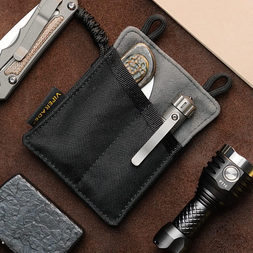 Private Label Slim EDC Pouch for Men with Custom Logo, Pocket Organizer with Pen Holder, Small Tool Pouch for EDC Multitools Pocket Knife Flashlight from Manufacturer