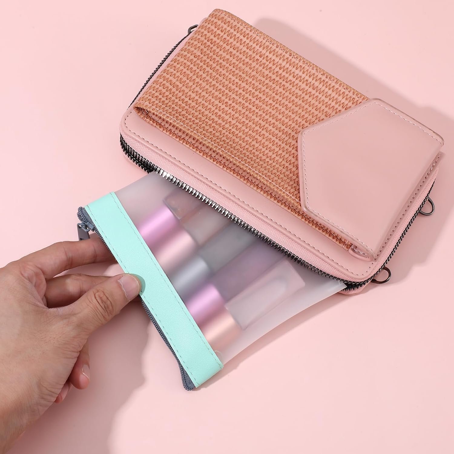 Private Label 4PCS Mini Makeup Bags Small Clear Zipper Pouches, Waterproof TPU Custom Logo Coin Purse for Women Travel Manufacturer