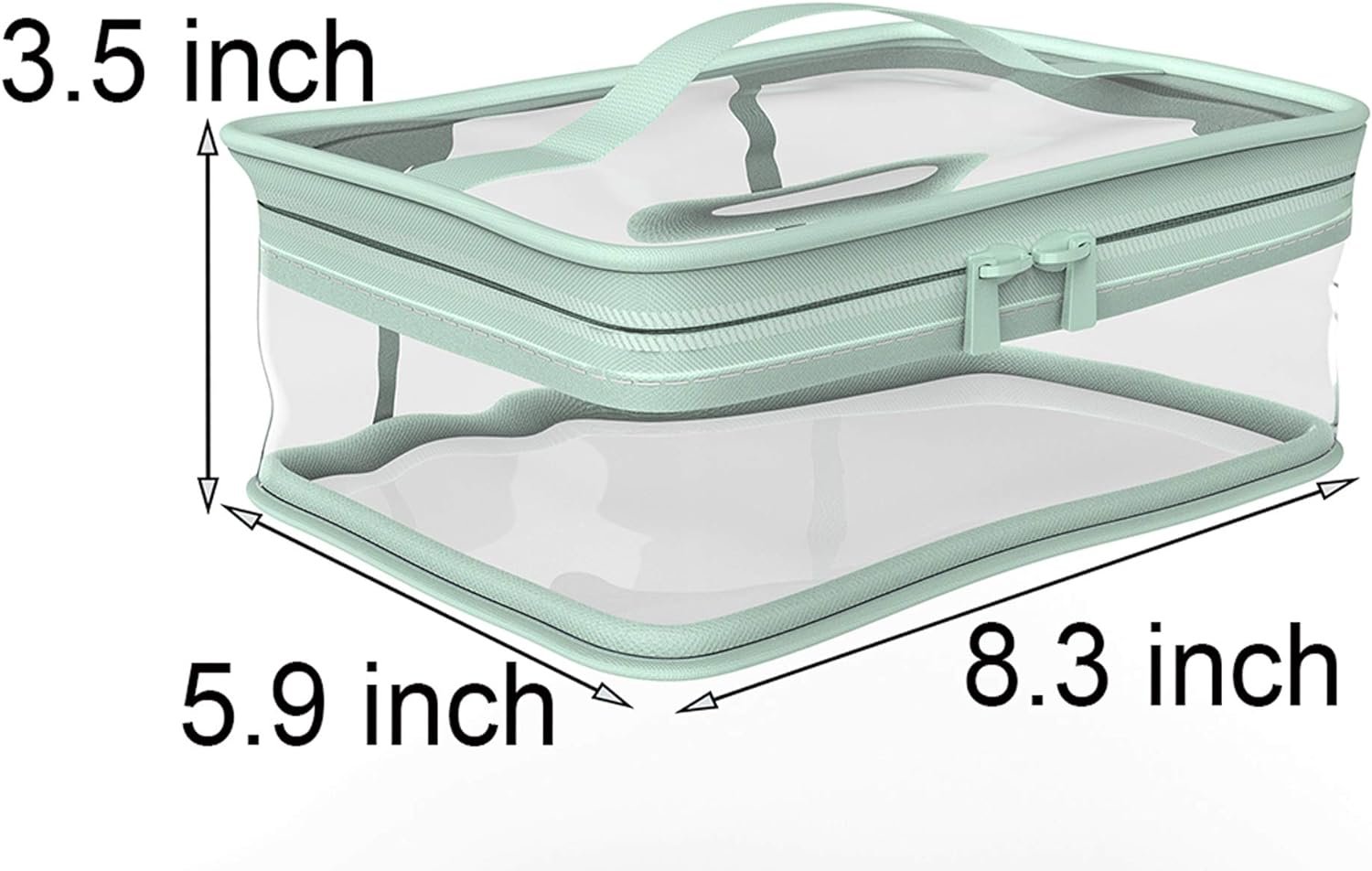 Custom Logo Waterproof Zipper Makeup Bag Private Label Portable Travel Storage Pouch Factory 2 Pcs