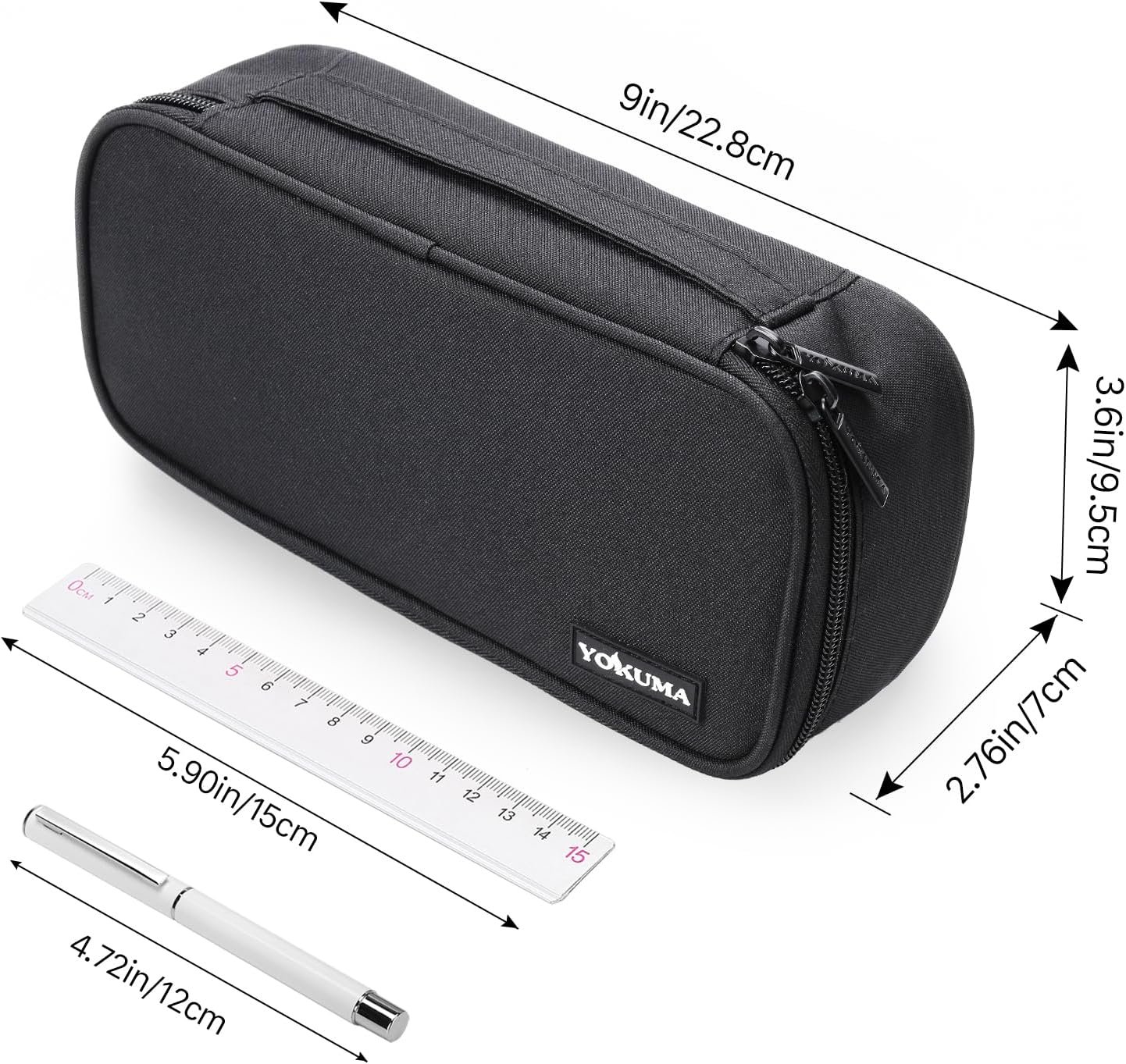 Custom Logo Large Capacity Pencil Case Private Label Aesthetic Zipper Pencil Pouch Back to School Supplies for College Students Teens Adults Travel Essentials Electronic Cable Organizer Manufacturer