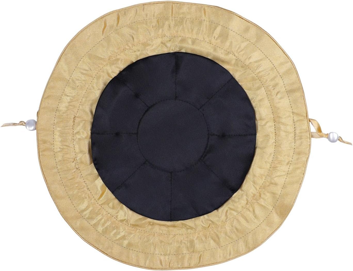 Private Label Premium Satin Jewelry Pouch with 8 Interior Pockets Custom Logo Drawstring Organizer Bag for Rings Earrings Necklaces Black Silver Gold Round Storage Manufacturer