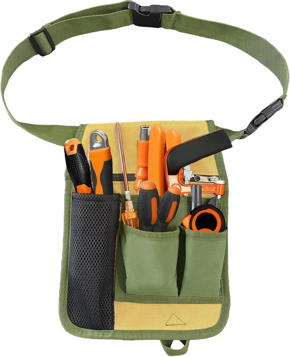 Heavy-Duty Tool Belt Pouch Factory with Belt Clip - Custom Logo Adjustable Work Apron for Electricians, Carpenters, Technicians, Construction & Gardening - Private Label Durable Utility Organizer for Men & Women, Compact & Lightweight