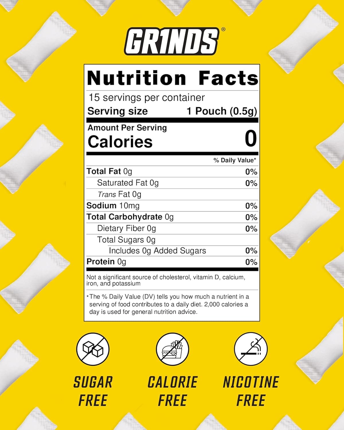 Private Label Caffeine Free Sugar-Free Pouches from Manufacturer - Naturally Flavored Piña Colada 0 Calories 3 Pack 18 Pouches Per Can with Custom Logo