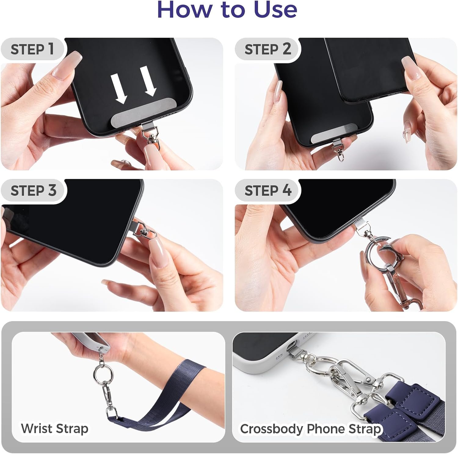 Private Label Crossbody Phone Lanyard Adjustable Detachable Strap with Wallet Clear Zipper Pouch Bag for Stadium Events Concerts Custom Logo Manufacturer