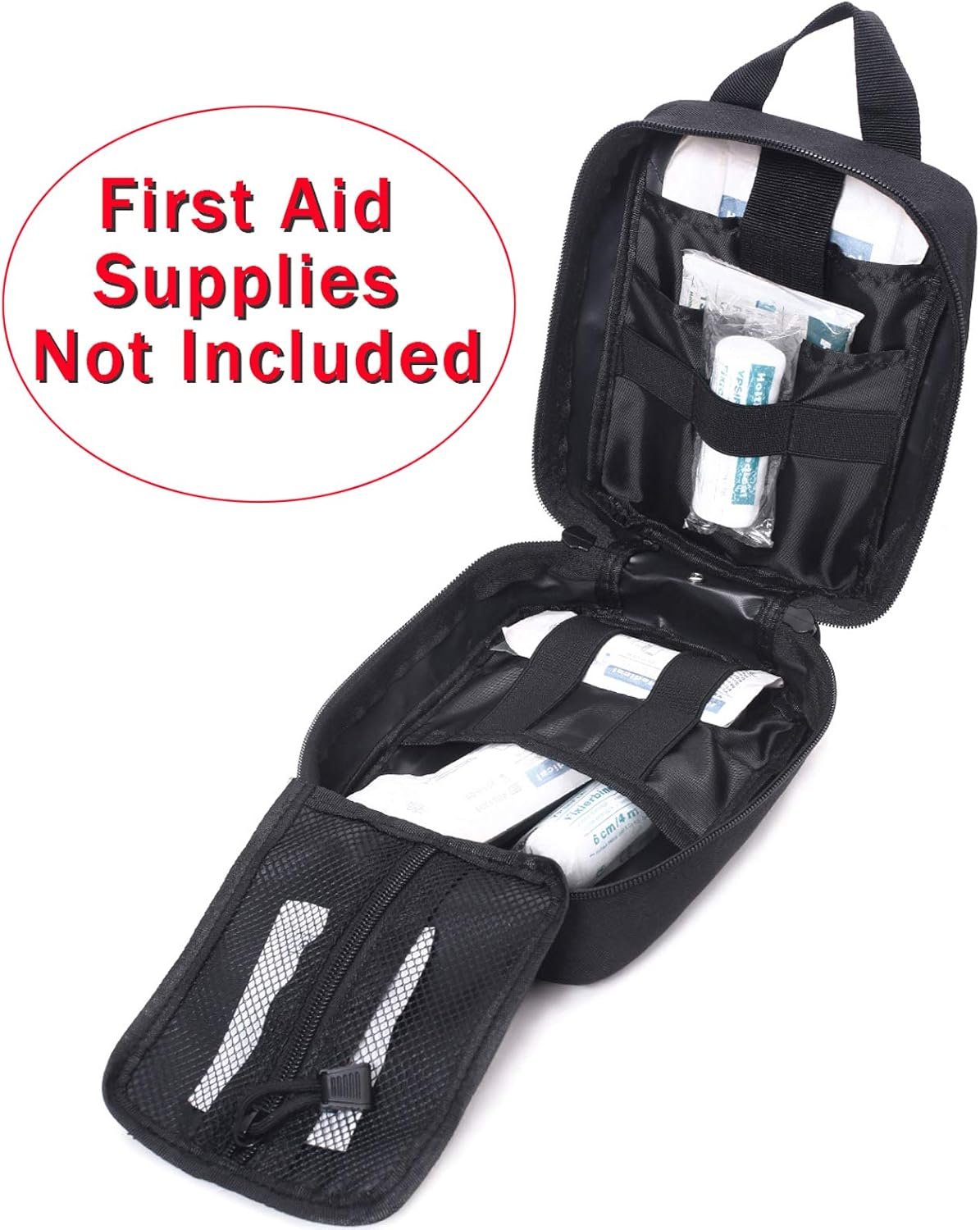 Custom Logo MOLLE Pouch Private Label Sturdy 600D Nylon Tactical Medical Rip-Away EMT First Aid Bag Manufacturer (Bag Only)