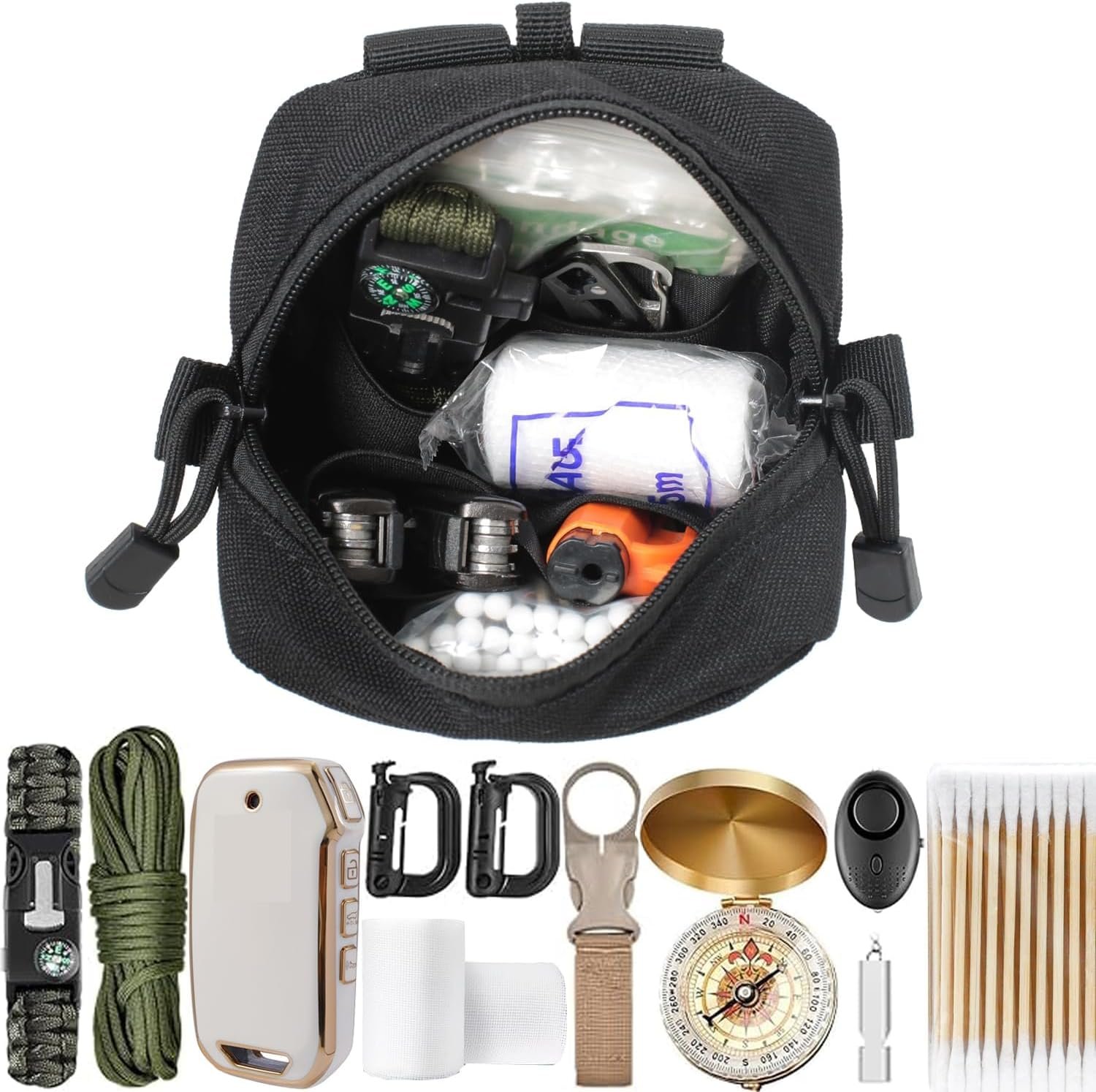 Custom Logo 2 Pack Mini Tactical MOLLE Compact Ammo Pouch - Private Label Small General Purpose Admin Utility EDC Tool Pouches - Multi-Purpose Waist Belt Supplier