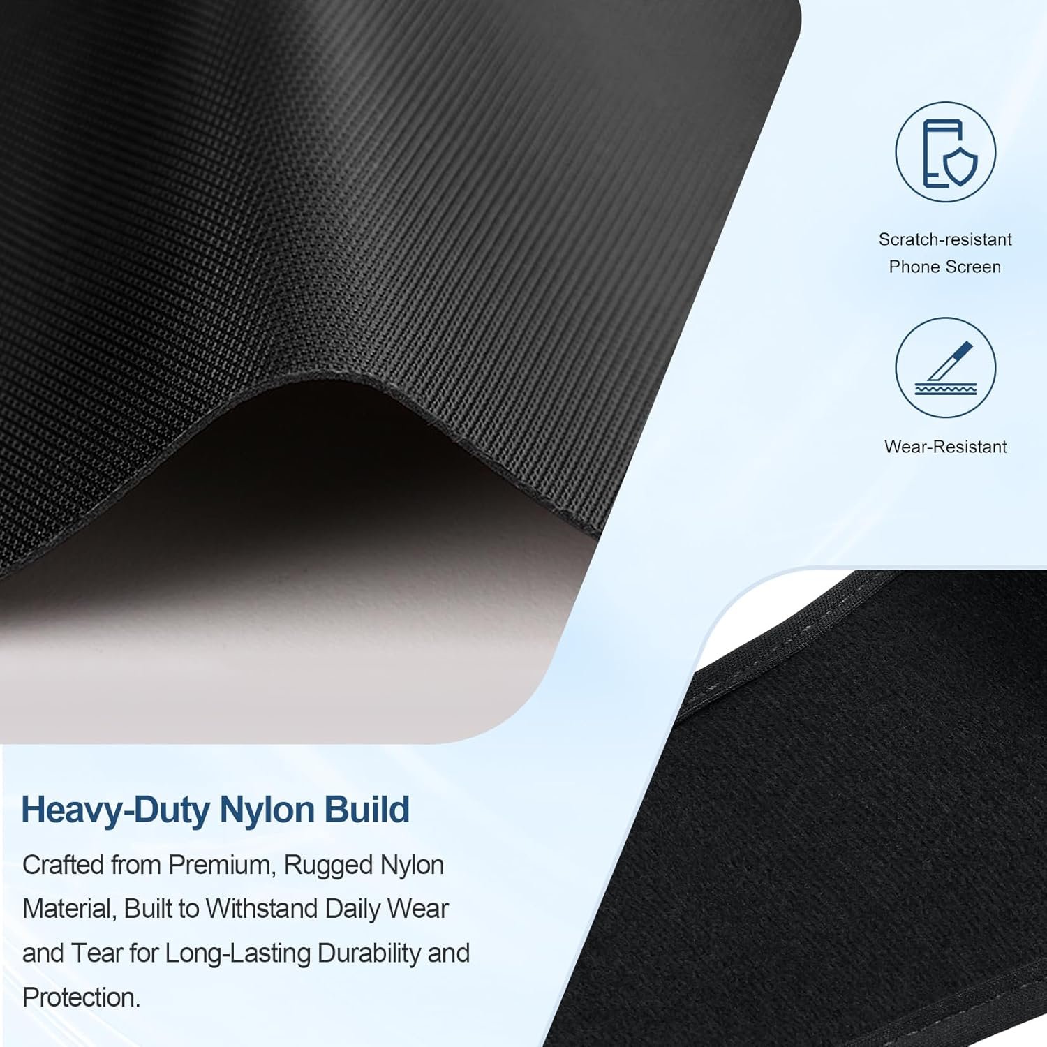 Custom Logo Heavy-Duty Dual Phone Holster Private Label Compatible with iPhone/Samsung Galaxy/Google Pixel & Moto G Power Secure Fit Military-Grade Large Belt Clip Black Manufacturer