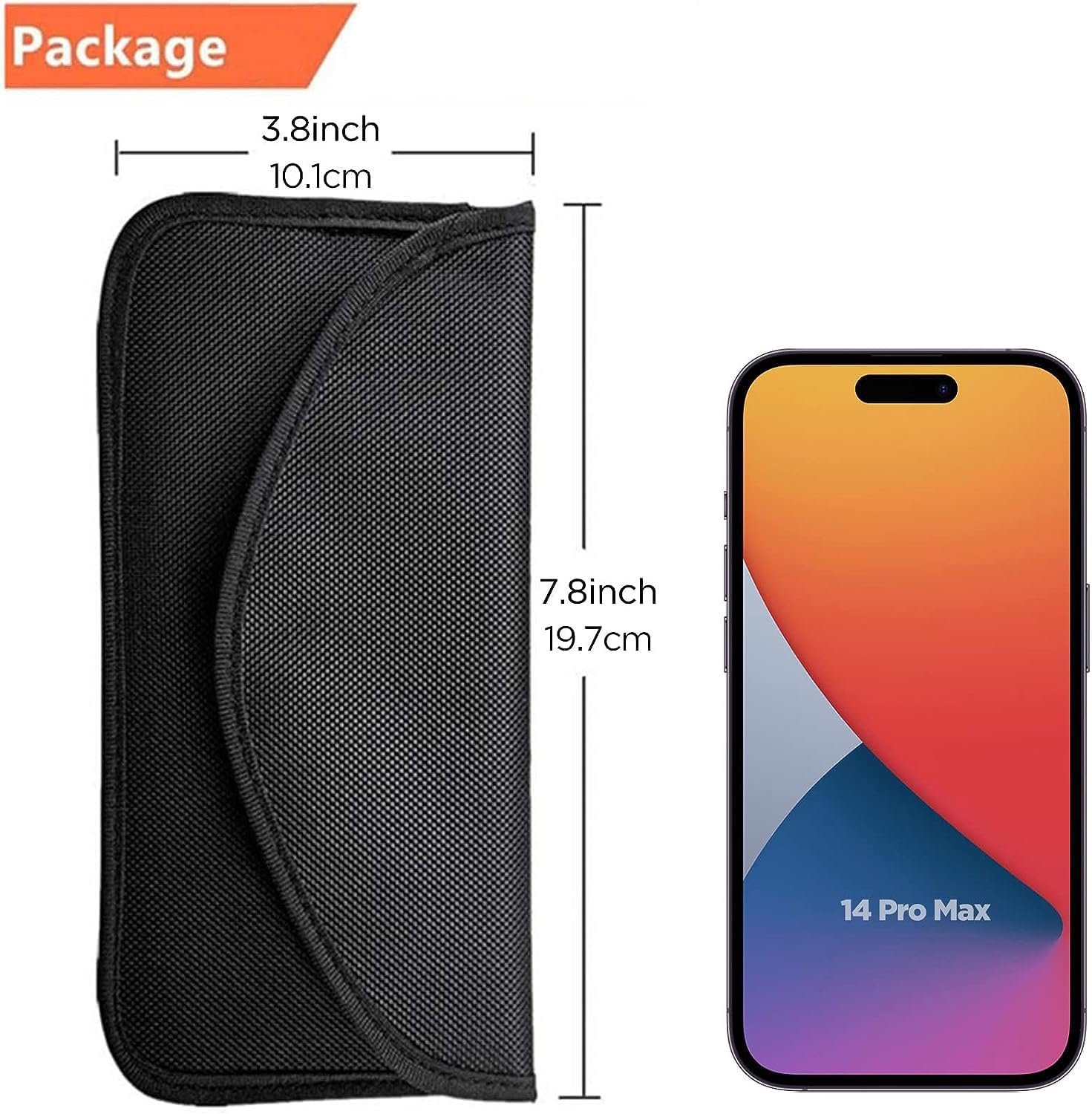 Private Label Signal Blocking Faraday Bag GPS RFID Pouch Shield Cage with Custom Logo Wallet Phone Case Manufacturer for Cell Phone Privacy Protection Car Key FOB Anti-Tracking Anti-Spying (1 Pack)