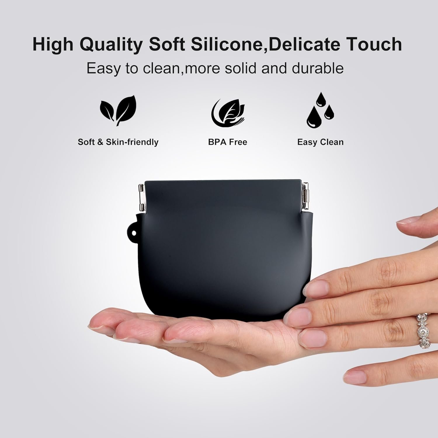 Private Label Squeeze Silicone Small Coin Purse Pouch Manufacturer for Men & Women – Change Holder for Coins Keys Lipstick Earphones with Custom Logo