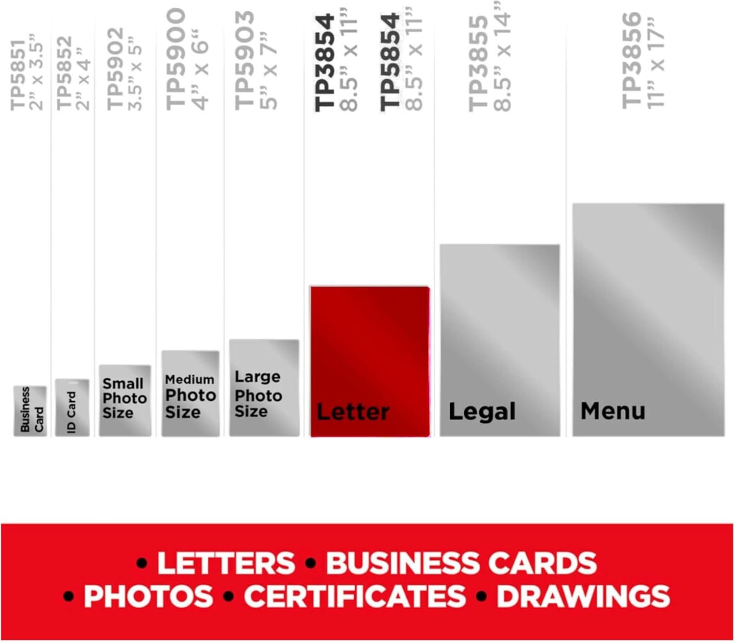 Private Label Thermal Laminating Pouches 200 Count Clear 3 mil Custom Logo Fits Letter Sized Paper 8.9 in × 11.4 in Manufacturer