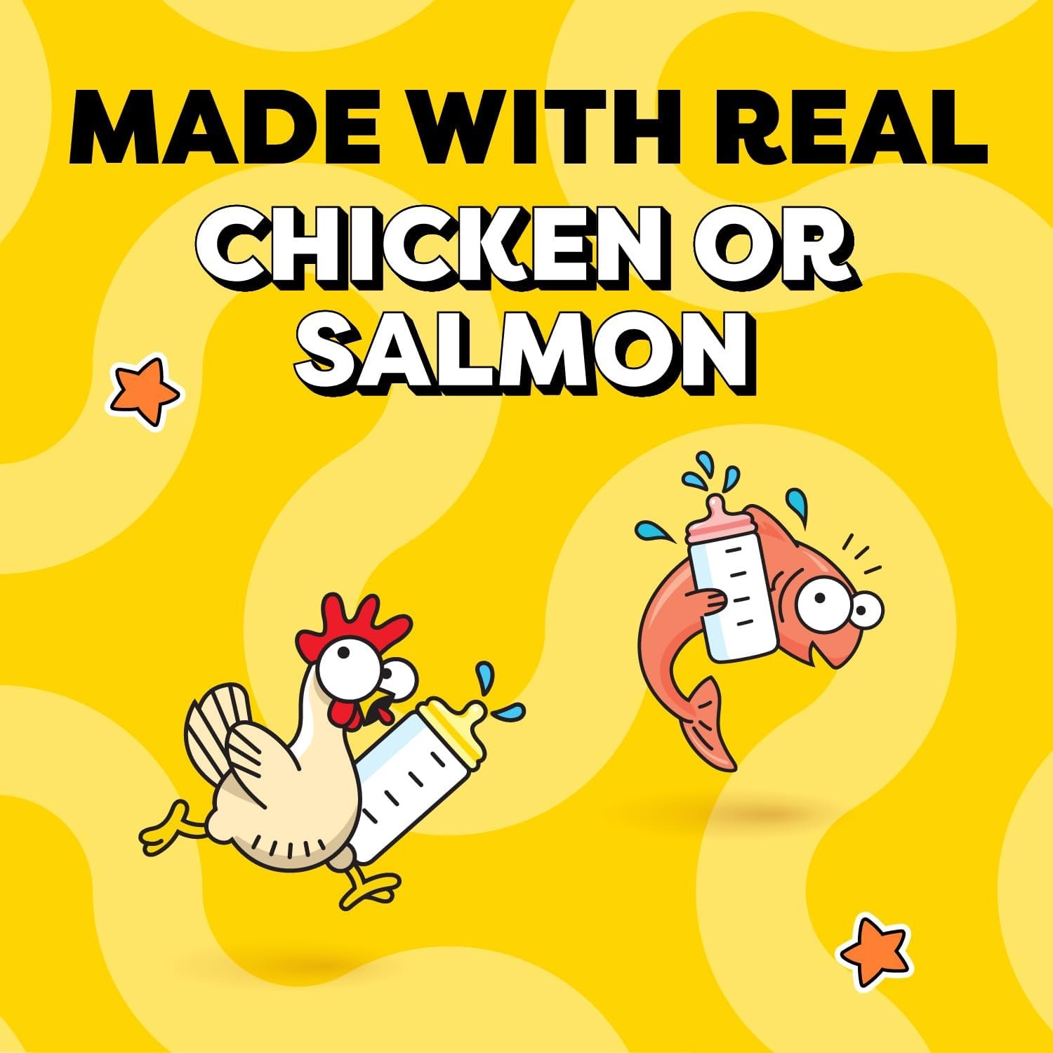 Private Label Lickable Puree Kitten Treats Chicken and Salmon Variety Pack Custom Logo 24 Pouches Manufacturer