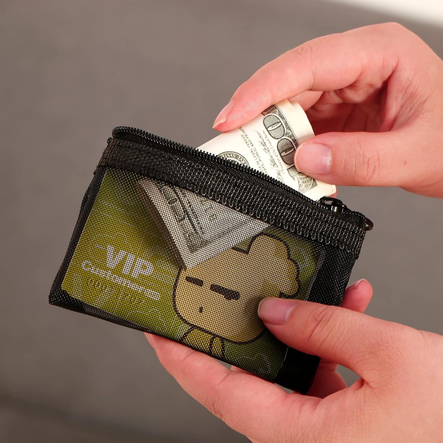 Private Label Mini Zipper Mesh Bags 3