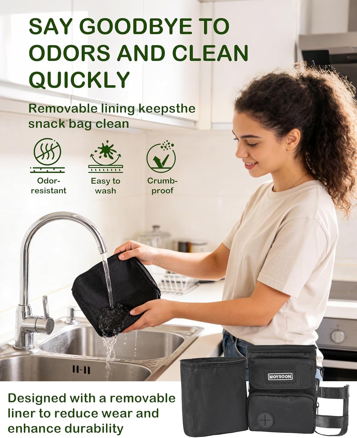 Custom Logo Dog Training Treat Pouch with Waist Belt & Shoulder Strap - Private Label Adjustable 3-Way Wear Waterproof Dog Walking Bag - Multi-Pocket Fanny Pack for Treats Poop Bags & Accessories Manufacturer