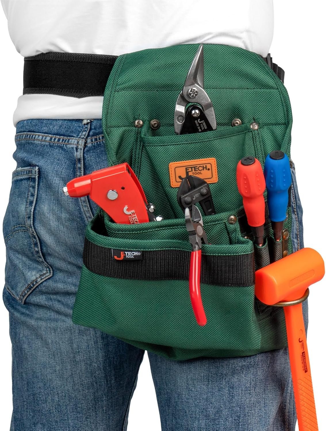 Custom Logo Heavy Duty Tool Belt Pouches with 4 Pockets - Private Label Utility Pouch for Electricians, Carpenters, Craftsmen & Gardeners Manufacturer