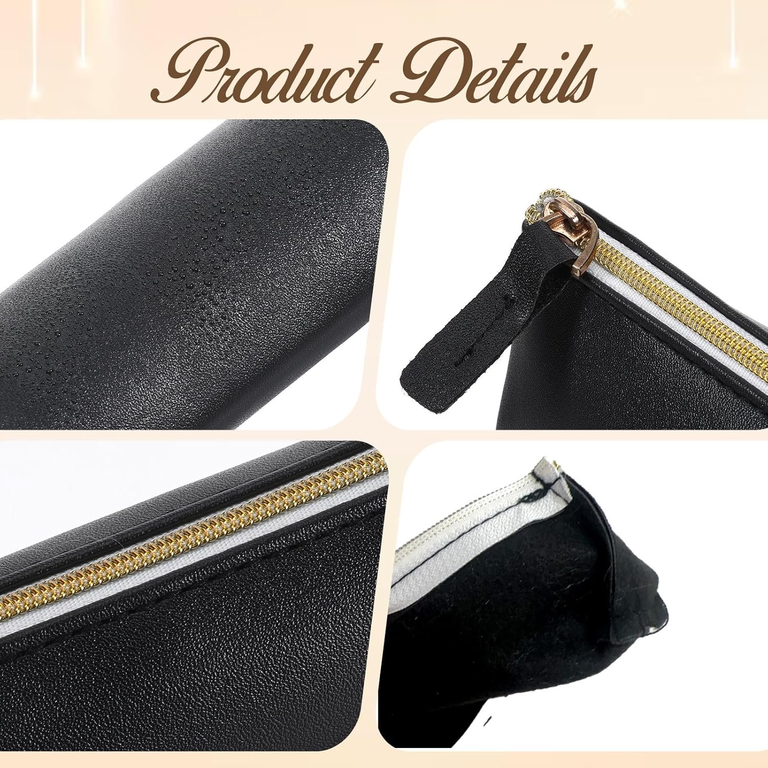 Private Label 3 Pcs Mini Portable Cosmetic Bags for Women Custom Logo Small Makeup Bag Purse Leather Coin Pouch Travel Storage Cosmetics Organizer Supplier