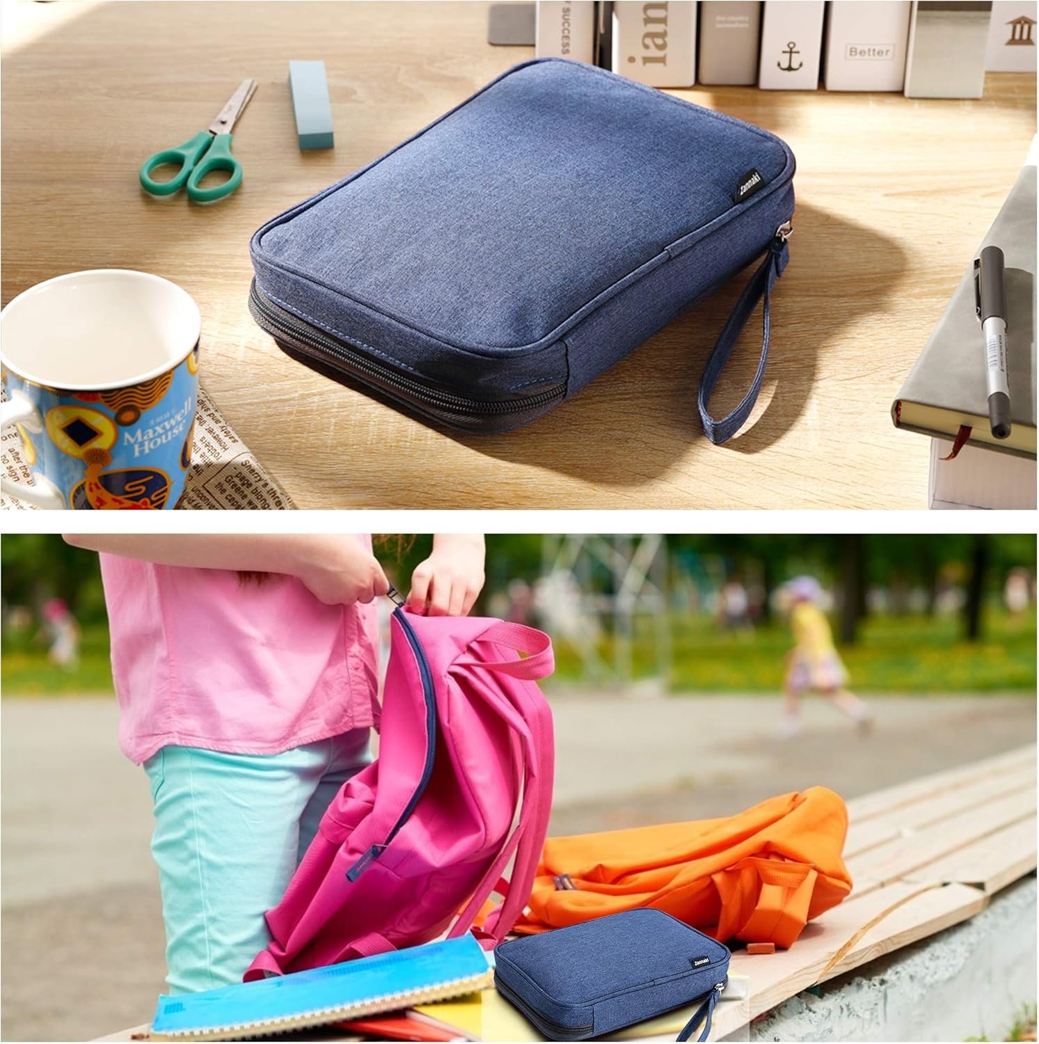 Private Label Big Capacity Marker Pen Pencil Storage Pouch Custom Logo Stationery Bag for Art Tools Sketch Bullet Journal School Office College Students Manufacturer