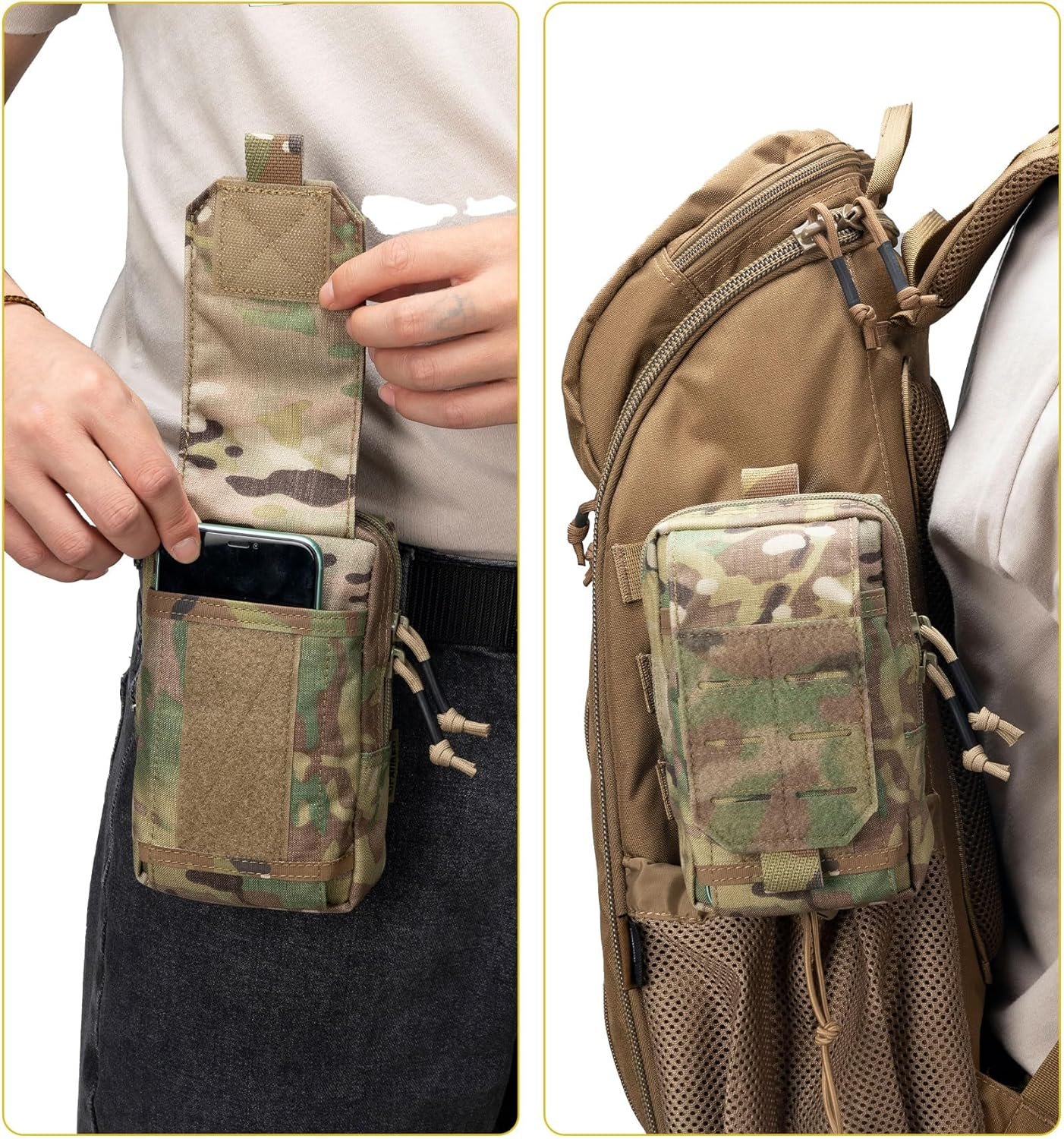 Private Label Tactical EDC MOLLE Utility Pouch Phone Holster Waist Bag with Custom Logo Tool Pouch for MOLLE Accessories Manufacturer