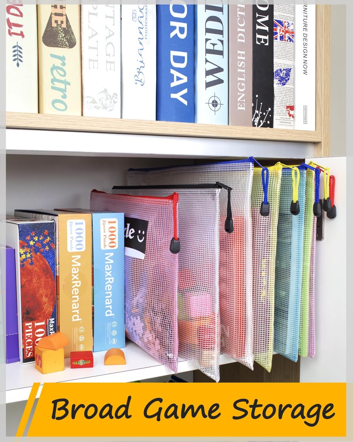 Private Label Multisize Mesh Zipper Pouches (9 Colors 24 Packs) with Custom Logo for School Office Supplies Puzzles Games Organizing Storage from Manufacturer