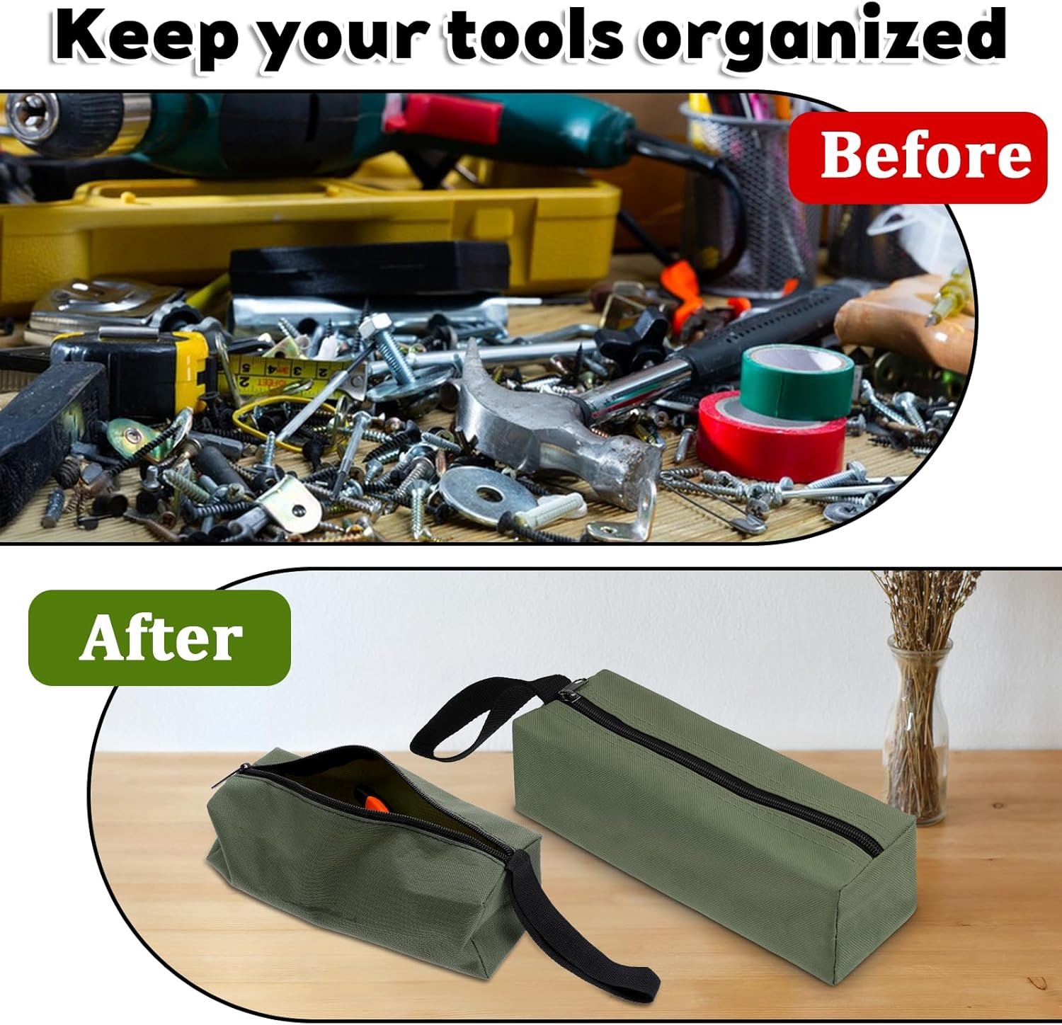 Custom Logo 4PCS Heavy Duty Tool Pouches 11.8