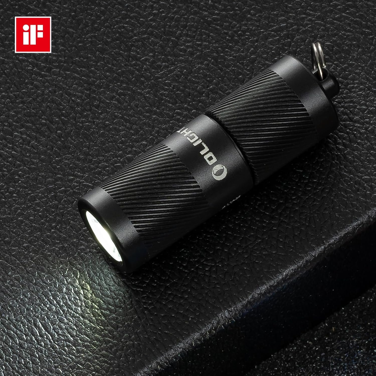 Private Label 180 Lumens EDC Rechargeable Keychain Flashlight Slim Mini Handheld Light with Custom Logo Built-in Rechargeable Battery Type-C USB Cable for Everyday Carry Supplier Black