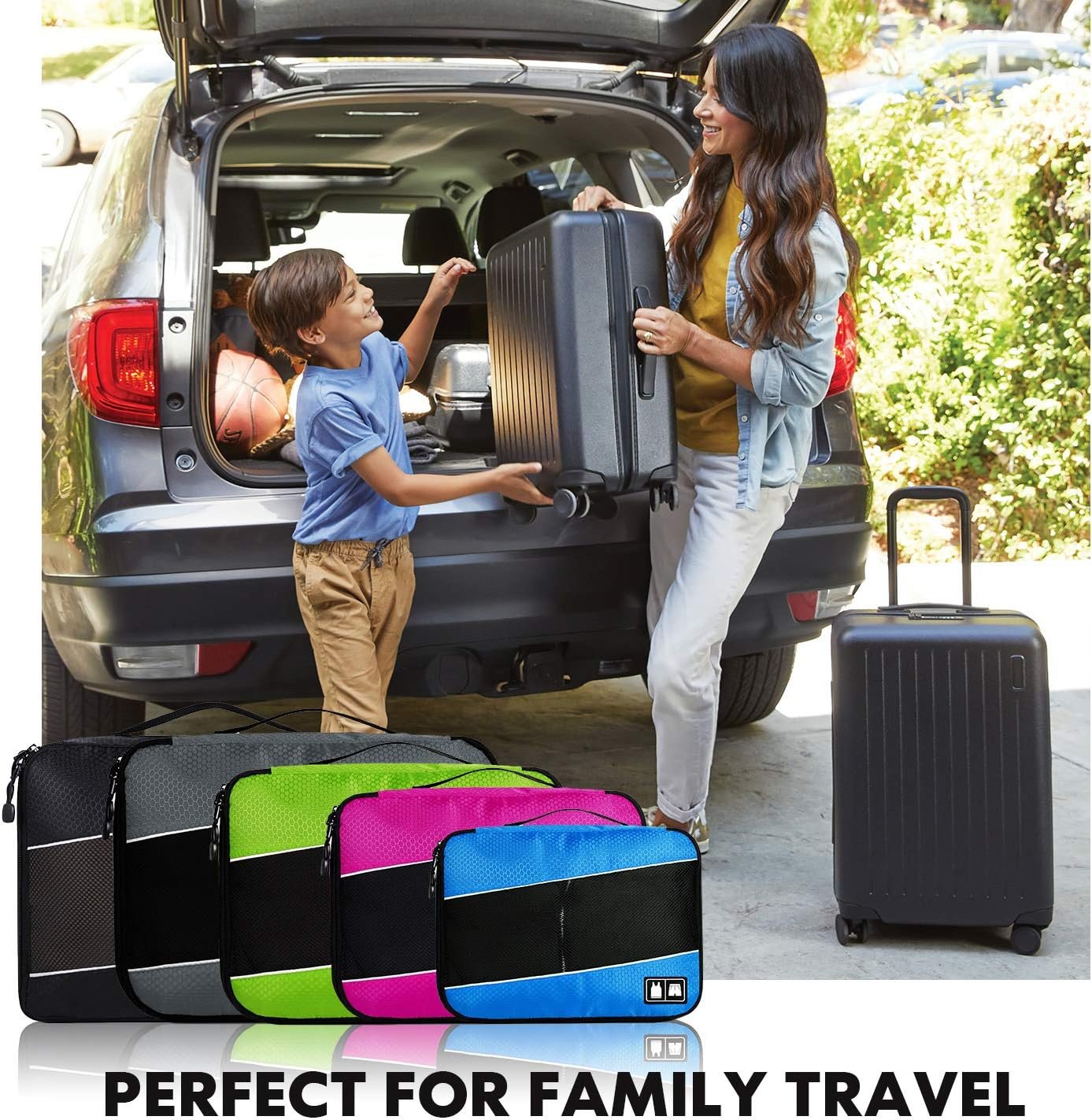 Manufacturer Packing Cubes Luggage Bags Organizer Custom Logo Durable Travel Accessories With Clothing Label Private Label