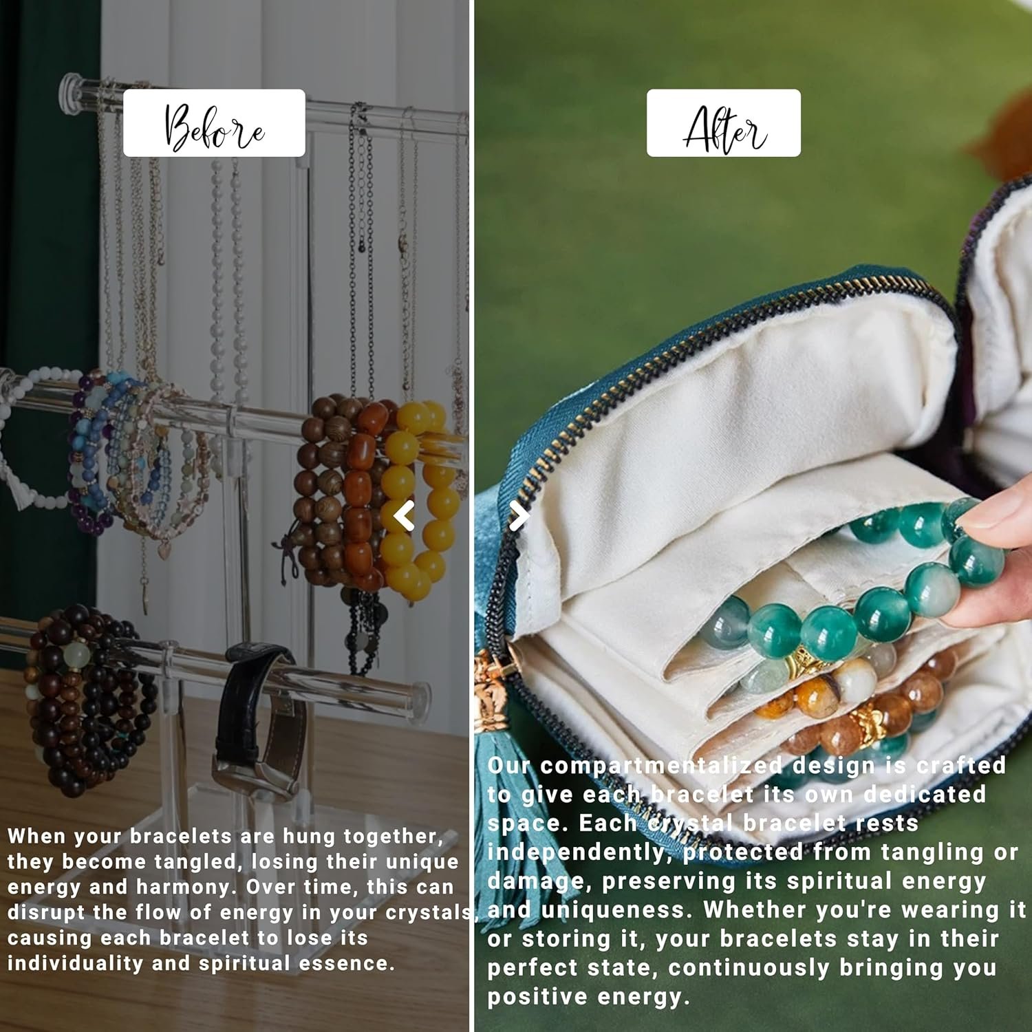 Private Label Travel Jewelry Case Organizer Portable Pouch with Custom Logo Tassel Zipper for Rings Crystal Bracelets Valentines Day Gift for Women Peacock Blue Manufacturer