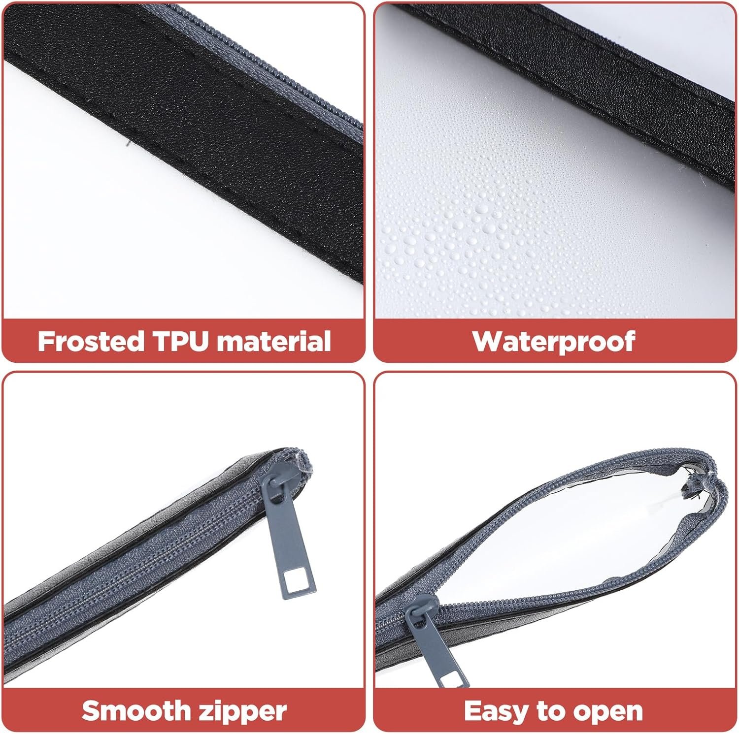 Private Label 4PCS Mini Makeup Bags Small Clear Zipper Pouches, Waterproof TPU Custom Logo Coin Purse for Women Travel Manufacturer