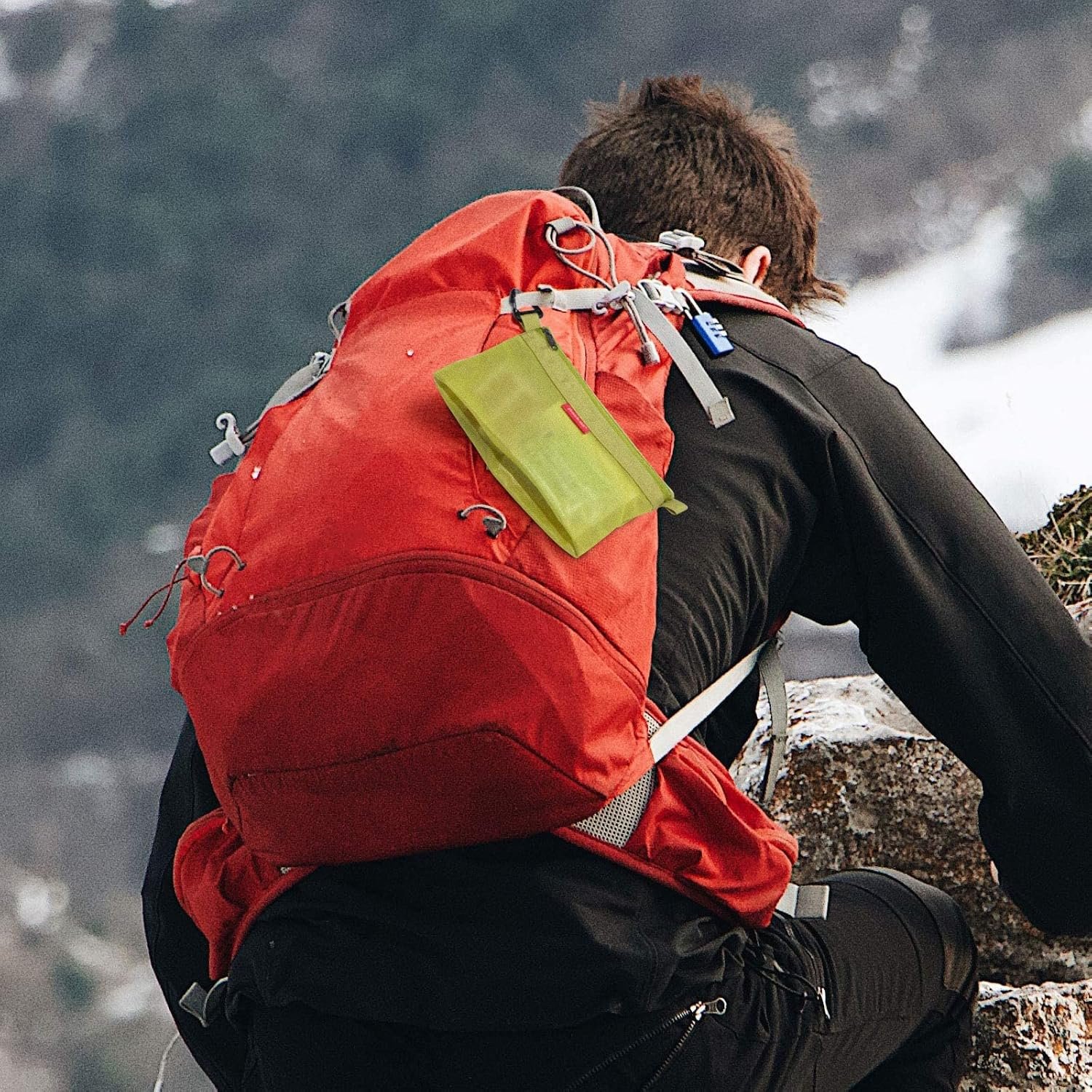 Private Label Water-Resistant Mesh Zipper Pouch Bags with Custom Logo for Storage Travel Office (Green, Large) Factory Direct
