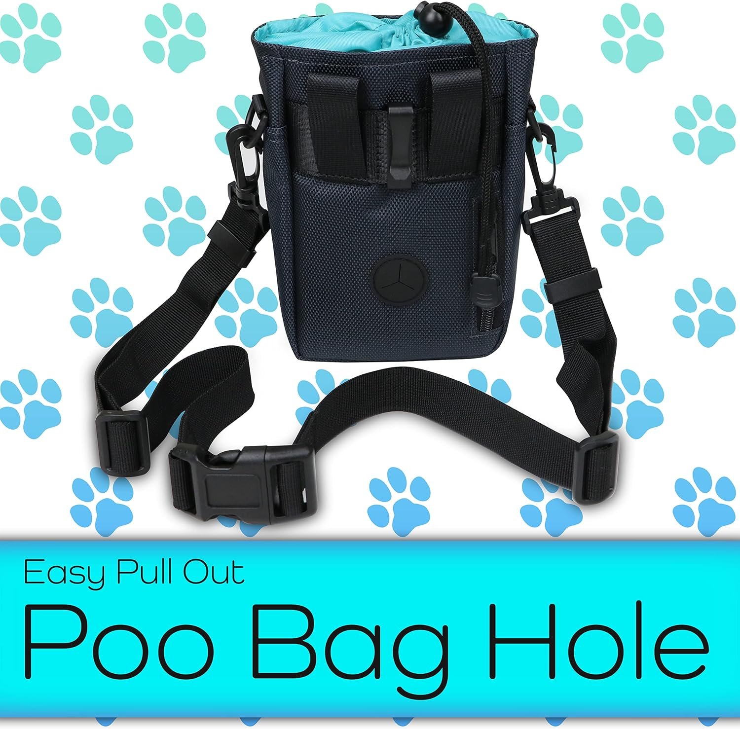 Private Label Dog Treat Pouch with Shoulder Strap and Waste Bag Dispenser Custom Logo Training Accessories Manufacturer