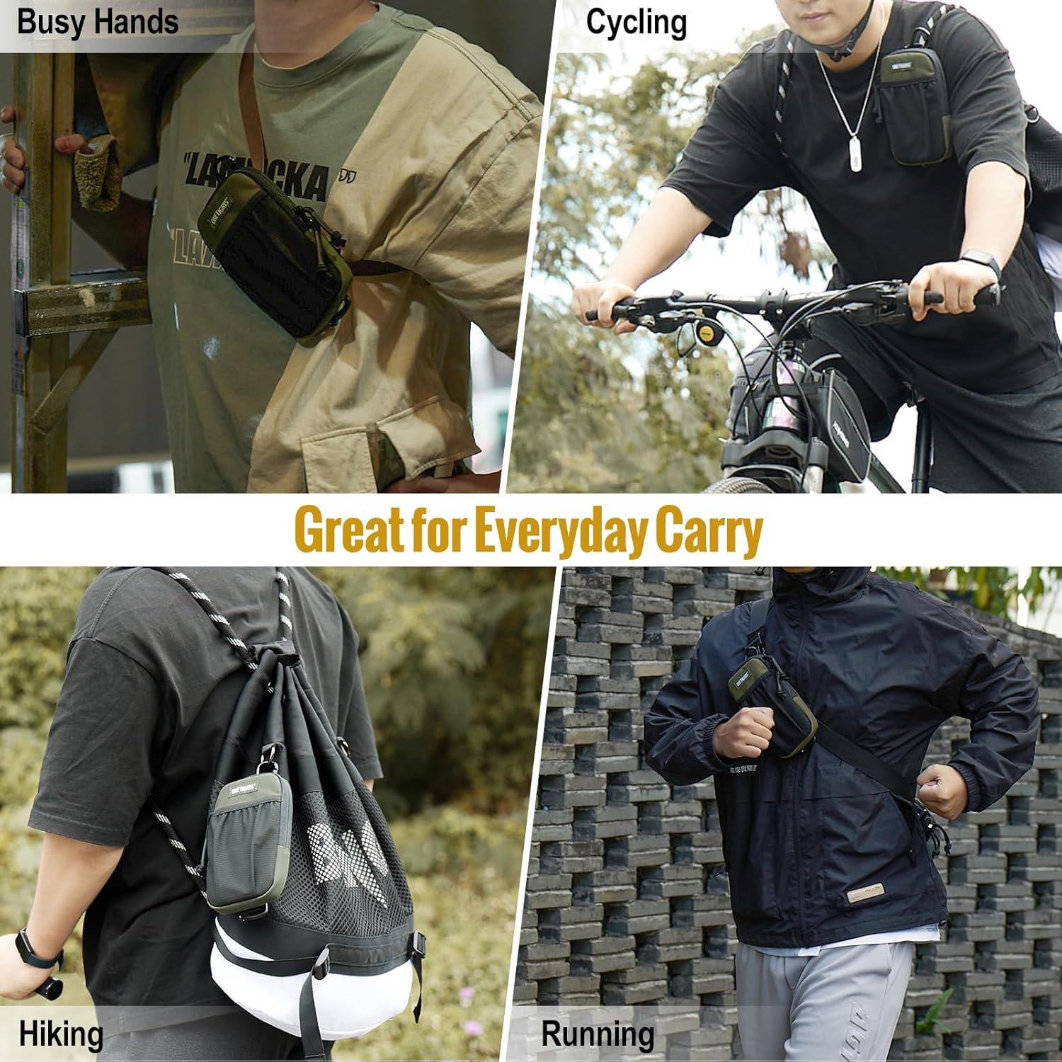 Factory Direct MOLLE Cell Phone Pouch Holster Holder for Men's Belt Private Label Fits iPhone 17 Pro Max/Air/17/16/15/14/13/12/11/X/XR/XS/8 Plus/7/6 Galaxy S25 Ultra/s25/S24/S23/S22/S21 with Custom Logo